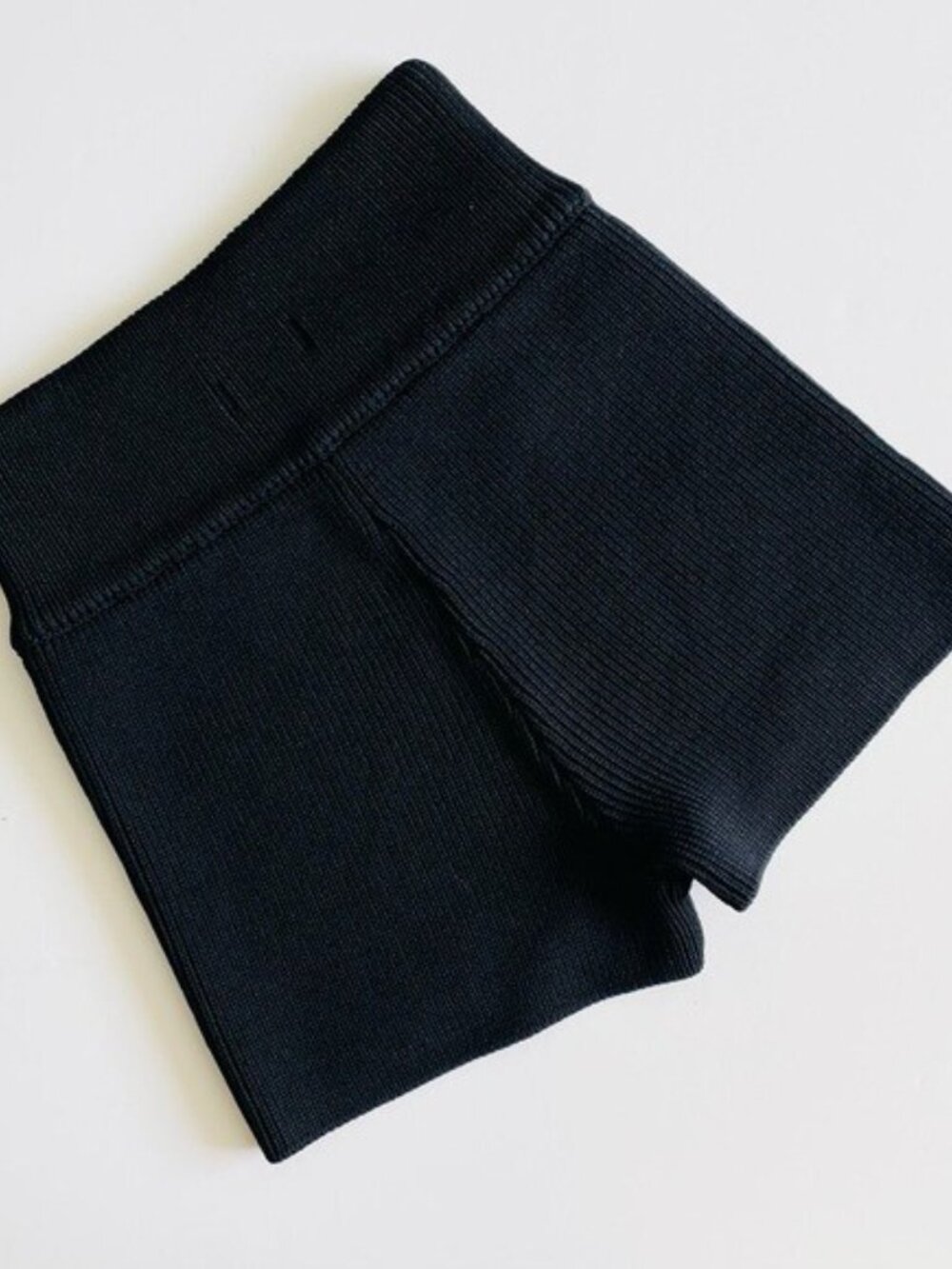 Elce Swim SMALL Sol knit high rise swimming shorts bottoms in black - Picture 6 of 6